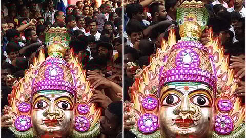 கெங்கையம்மன் சிரசு ஊா்வலம்.