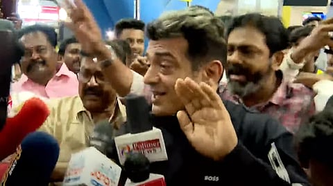 செய்தியாளர் சந்திப்பில் அஜித் குமார்