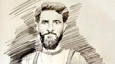 தாக்குதலில் ஈடுபட்டதாக சந்தேகிக்கப்படும் ஹாஷிம் மூசாவின் உத்தேச வரைபடம்.