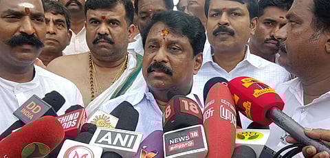 பாஜக மாநிலத் தலைவர் நயினார் நாகேந்திரன்.