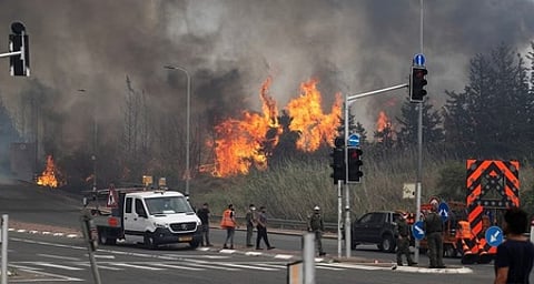 இஸ்ரேலில் மிகப் பெரிய காட்டுத் தீ