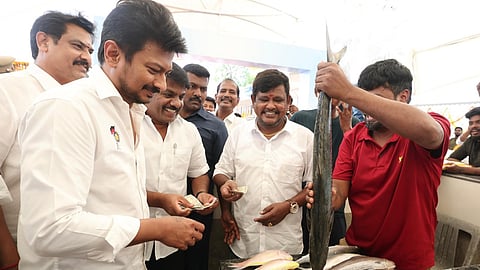 புதிய மீன் அங்காடியை துணை முதல்வர் உதயநிதி ஸ்டாலின் திறந்து வைத்தார்.