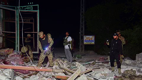 இந்தியத் தாக்குதலில் சேதமடைந்த கட்டடங்கள்..