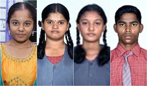 சிறப்பிடம் பெற்ற மாணவ, மாணவியா்.