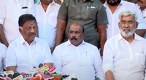 ஓபிஎஸ் செய்தியாளர் சந்திப்பு.