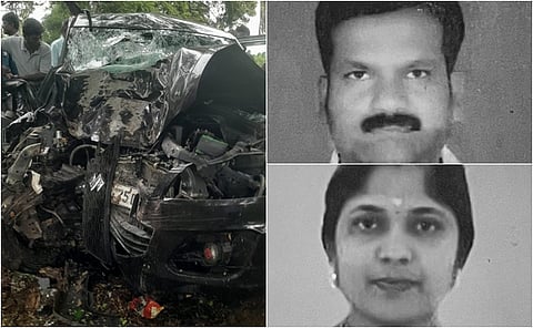 காங்கயத்தில் கார் விபத்து