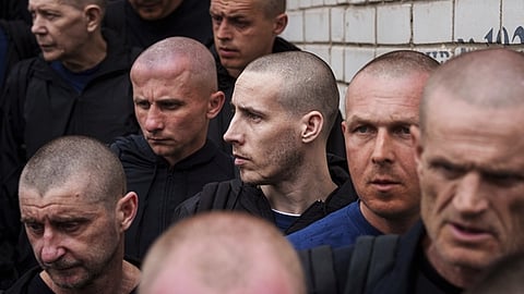 ரஷியாவிலிருந்து திரும்பிய உக்ரைன் போர்க் கைதிகள்