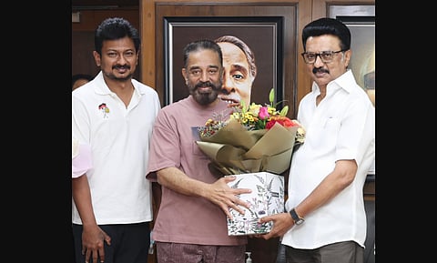 kamal haasan meets CM Mk stain