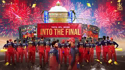 RCB qualifying IPL Final 2025. special poster for that. (pic from X, RCB)