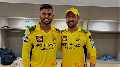 Young csk player Urvil patel with MSD. (pic from insta, Urvil patel)