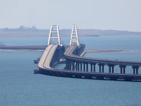 Ukraine strikes bridge linking Crimea to Russia with underwater explosives
