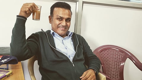 Virender Sehwag with his swag. (pic from X, sehwag)