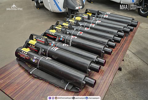 சென்னை விமான நிலைய ஓடுபாதையில் பறவைகளை விரட்ட புதிய சாதனங்கள!