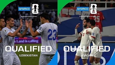 Uzbekistan, jordan team qualifying in FIFA world cup first time.