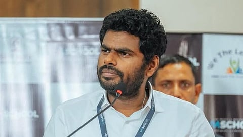 தமிழக பாஜக முன்னாள் தலைவா் கே. அண்ணாமலை