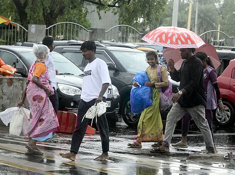 rain in various places of chennai