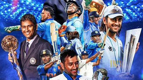 MS Dhoni, icc hall of fame. (photo from X, csk.)