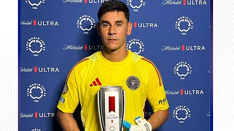 Inter Miami's goalkeeper Oscar Ustari won Man Of Tha Match in CWC 2025.