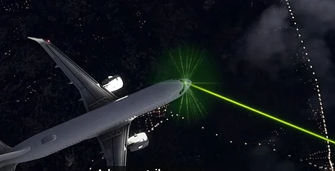 Laser on flight