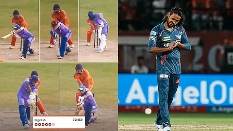 5 wickets in 5 balls Digvesh Rathi
