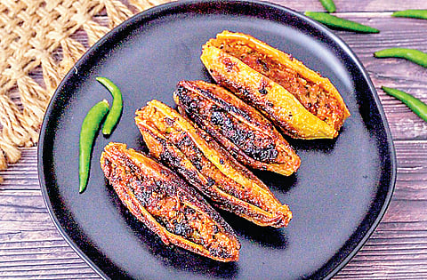மாங்காய் - ஸ்டஃப்டு பாகற்காய்
