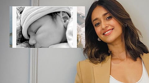Actress Ileana. (Inset: Ileana's 2nd child)