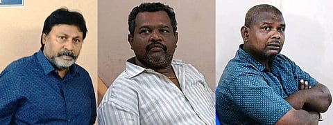 நில எடுப்பு வட்டாட்சியா் எட்வா்ட் வில்சன், கோமதிநாயகம், வெள்ளத்துரை.