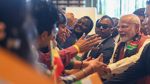 கானவில் பிரதமர் மோடி.