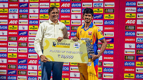 Vimal Khumar won the Man of the Match award.