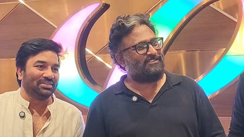 பறந்து போ படத்தின் ப்ரோமோஷனின் போது இயக்குநர் ராம்.
