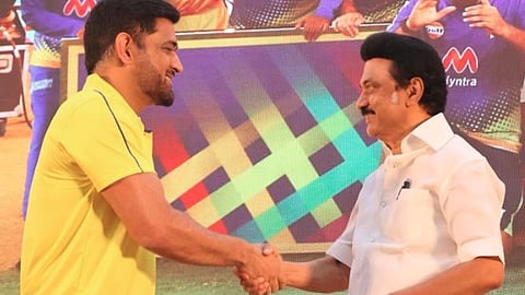 mk stalin - dhoni