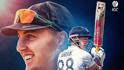 Harry Brook's poster shared by the ICC.
