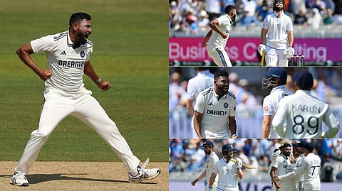 Siraj hits England player in excitement after taking wicket