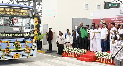முதல்வர் ஸ்டாலின் திறந்துவைத்த பஞ்சப்பூர் பேருந்து முனையம்.