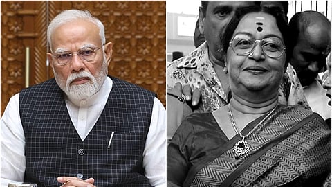 பிரதமர் நரேந்திர மோடி / சரோஜா தேவி