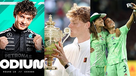 F1 race, tennis, euro football history makers of italy.