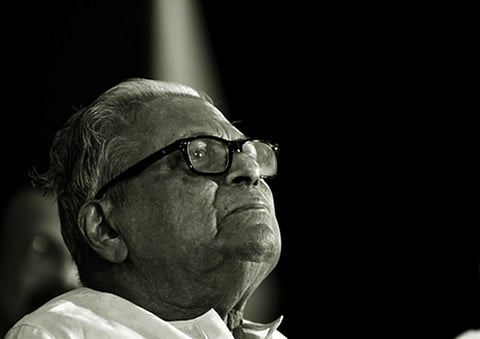 கேரள முன்னாள் முதல்வா் வி.எஸ்.அச்சுதானந்தன்