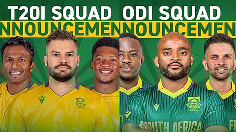 aiden Markram and Temba Bavuma return to lead the Proteas in the three-match T20 International and ODI series.
