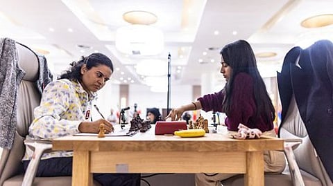 ஹம்பி-திவ்யா முதல் கேம் ‘டிரா’