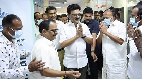 சென்னையிலுள்ளதொரு தனியார் மருத்துவமனையில் முதல்வர் ஸ்டாலின்