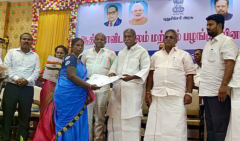 For the first time in the country: Free land patta for 800 square feet