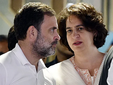 Congress MPs Rahul, Priyanka Gandhi