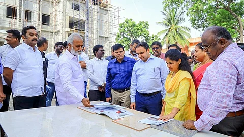 திரு.வி.க. நகா் மண்டலத்தில் அமைச்சா் சேகா்பாபு ஆய்வு