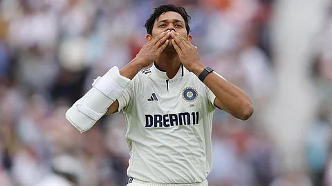 Yashasvi Jaiswal expresses joy after scoring a century