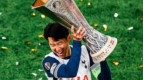 Son with the European Cup...