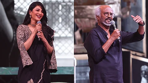 Shruti Haasan, Rajini.