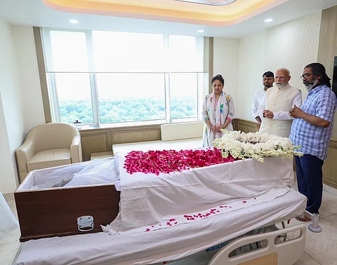 pm modi pay homage to Shri Shibu Soren