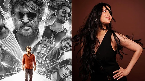 Coolie poster, Shruti Haasan.