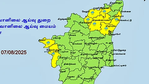 Yellow alert for 8 districts