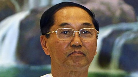 மியான்மா் இடைக்கால அதிபா் மரணம்